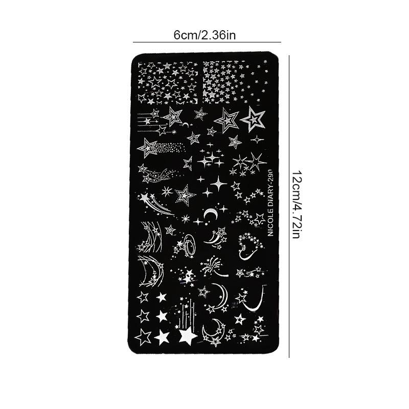 Nail Art Printing Plate Template Silicone Seal Steel Plate Cute Cartoon Butterfly Flower Nail Salon Professional Transfer Tool