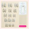 30 Pieces of Wearing Armor Gold Three-dimensional Flowers High-quality Hand-worn Armor Ice-penetrating Nail Art Pieces