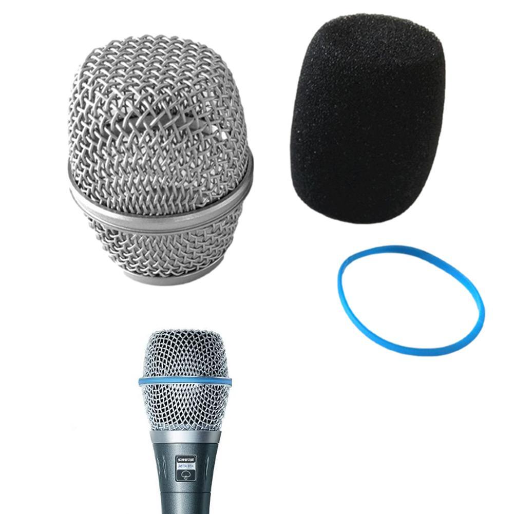 Microphone head coverMicrophone Grilles Replacement Ball Head Mesh Microphone Fits for Grille Beta Microphone Shure
