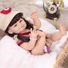 KEIUMI Smiling Reborn Baby Girl Dolls 55 Cm Full Silicone Vinyl Body Bathe Lifelike Princess Bebe Newborn Dolls Christmas Gifts