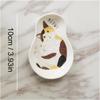 1/3pcs Ceramic Dessert Sauce Dish Japanese Tableware Creative Cute Cartoon Lucky Cat Pattern Water Drop Shape Fruit Sushi Plates