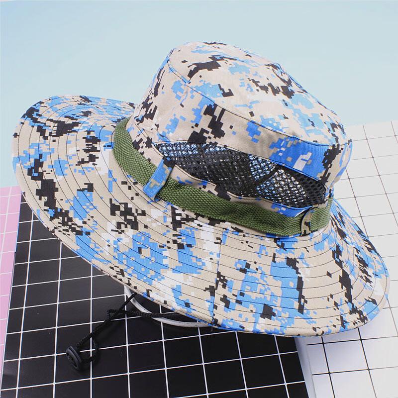 Unisex Camouflage Wide-Brim Outdoor Sun Hat
