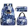 Game Astro bot peripheral printing fashion primary and secondary school students schoolbag three-piece set multi-function large capacity