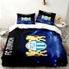 FC Zurich Set de 3 pièces Parfait pour la chambre à coucher Ensemble de literie confortable comprenant une housse de couette et deux taies d'oreiller Cadeau d'anniversaire ou de Noël idéal