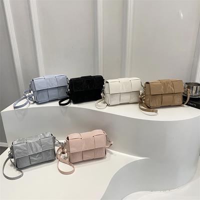 Textura zahraniční styl malá taška dámská populární všestranná crossbody taška módní ruční malá čtvercová taška