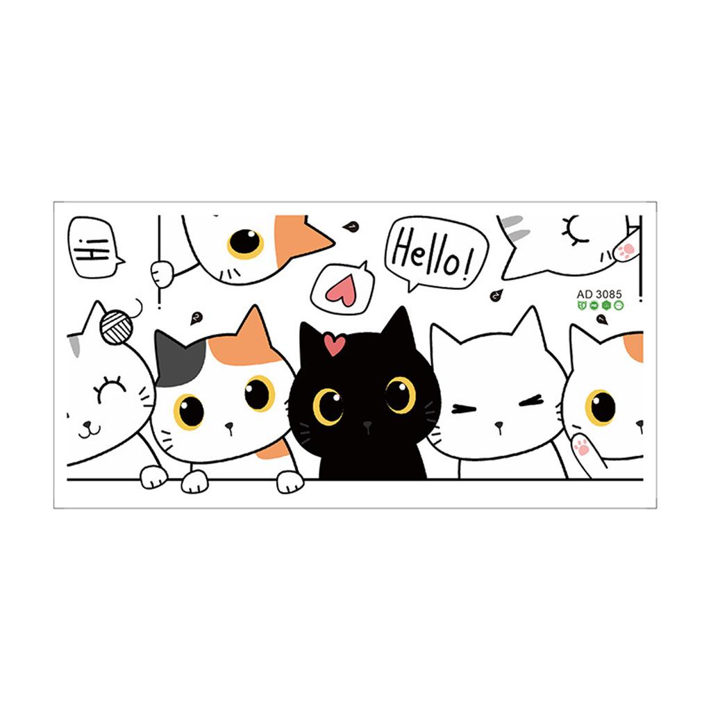 Fun Animal Door Sticker For Kids Room Decorative Sticks Durable PVC Door Decorations Supplies Cartoon Decal