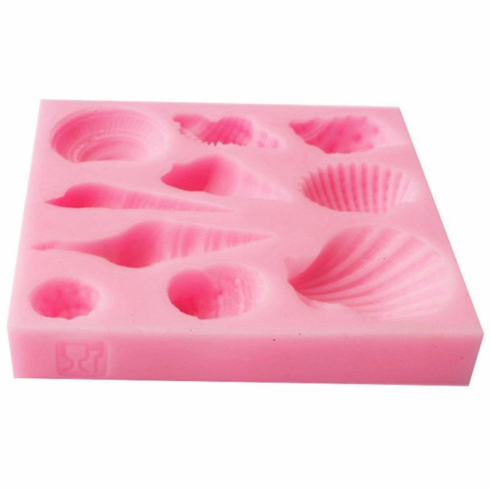 Easy Cleaning Conch Shell Fondant Mold  Cake Decorating Chocolate Making