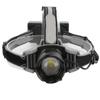 Headlamp XHP70 Headband Flashlight USB Charging Hard Light with Headband Digital Display Zooming