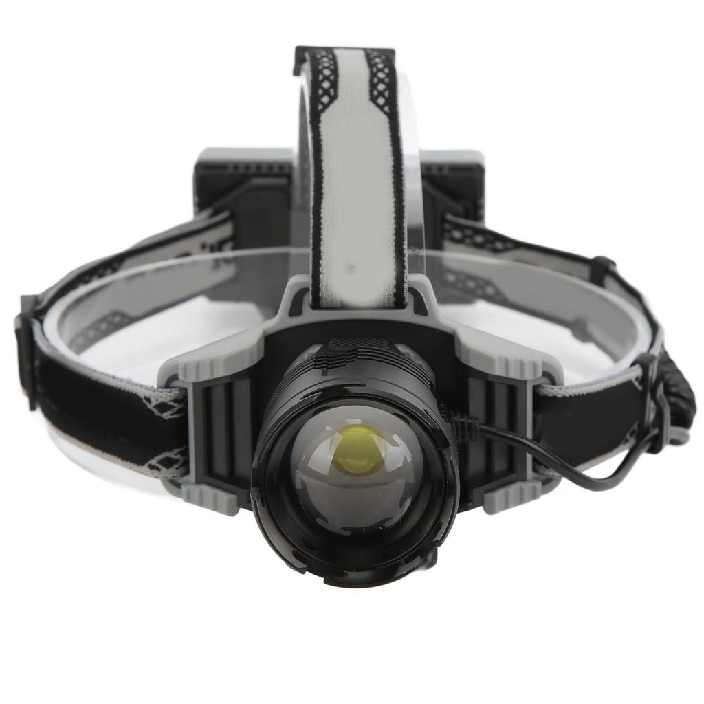 Headlamp XHP70 Headband Flashlight USB Charging Hard Light with Headband Digital Display Zooming