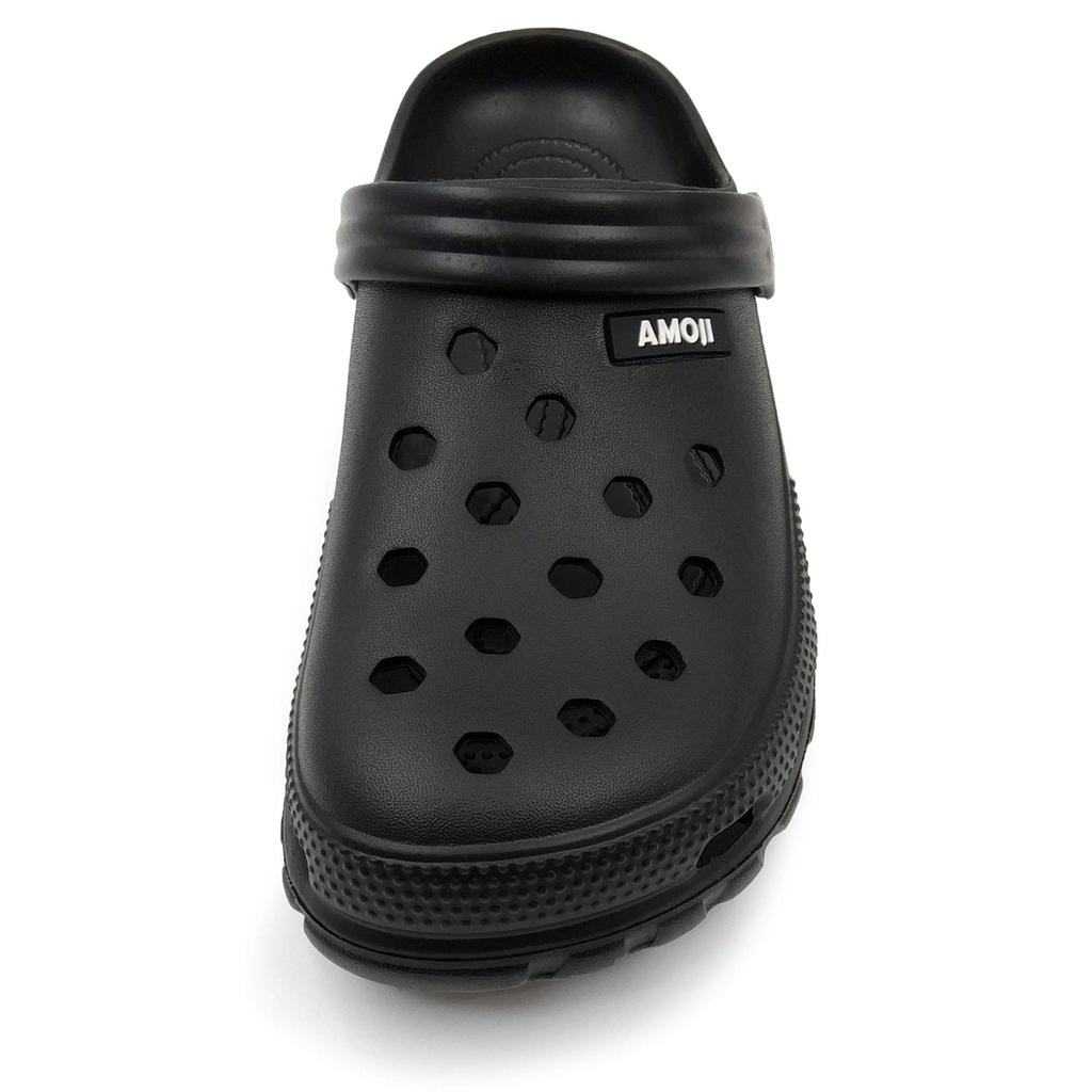[Amoji] Women's Sandals Men's Clog Sandals Ladies Sandals Men's Cushioned Clog Sandals Beach Outdoor Summer Camping Indoor Rubber Summer Breathable Th