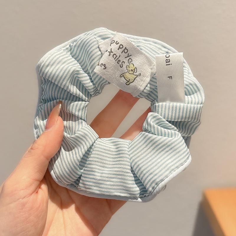 Korean Style Spring/Summer Floral Intestine Hair Scrunchie for Women – Elegant Ponytail Tie and Mori Girl Accessory.