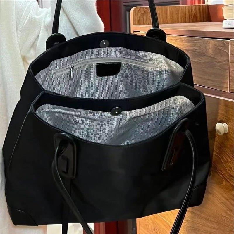 

Весняно-літня жіноча сумка-ледай-бейг 2024 року, нова сумка через плече, велика місткість, універсальна сумка-тоут чорний