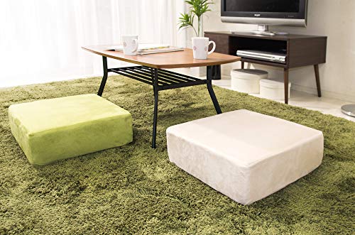 Miyatake Seisakusho CN-50RDBR Dark Brown Round Zabuton Cushion, 50cm Diameter x 50cm Depth x 15cm Height, for Living Room