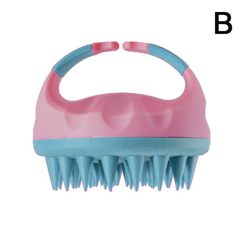 

Портативная силиконовая щетка для шампуня, ручная массажная щетка для головы, кожи головы, массажная щетка для ванны, щетка для душа, мягкая расческа для волос, уход за волосами