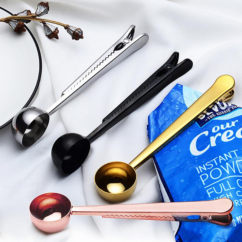 Coffee Measuring Spoon Tablespoon Stainless Scoop Tea Baking Sugar Utensil LH