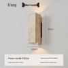 Wabi-Sabi Style Japanese Walnut Wall Lamp for Living Room, Bedroom, Hotel Entrance, or Corridor.