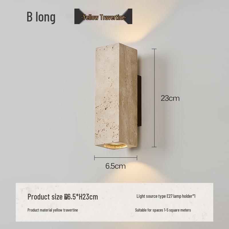 Wabi-Sabi Style Japanese Walnut Wall Lamp for Living Room, Bedroom, Hotel Entrance, or Corridor.