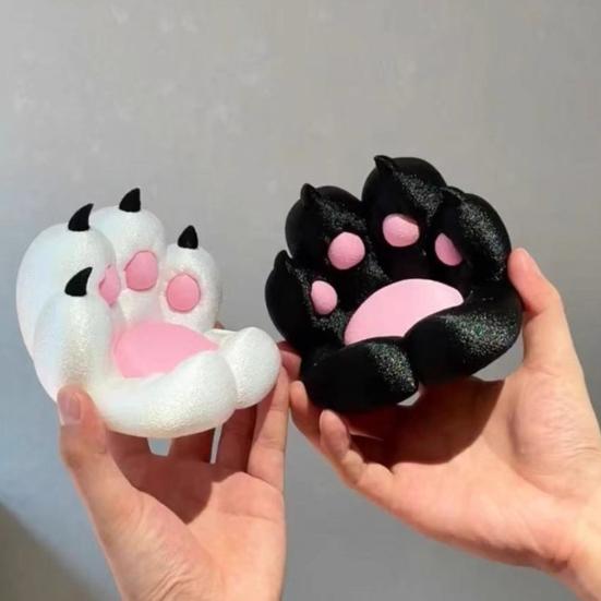 3D Printed Cat Paw Phone Stand Cute Desktop Holder for Mobile Phone & Tablet Creative Gift for Cat Lovers And Office Decor