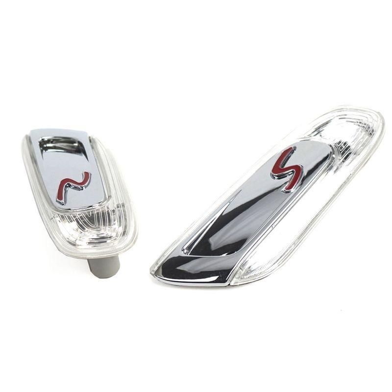 Powerful Front Fender Turn Indicator Side Marker Turn Signal Lights 63137298351 63137298352 For MINI F56 F55 F57 SilverWhite