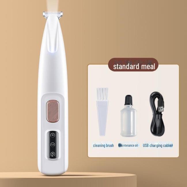 LED-Equipped Waterproof Pet Foot Shaver: Electric Clippers for Cats and Dogs
