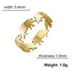 Cazador Animal Elephant Open Rings for Women Cute Finger Rings Stainless Steel Jewelry 2026 Party Birthday Wedding Friends Gift