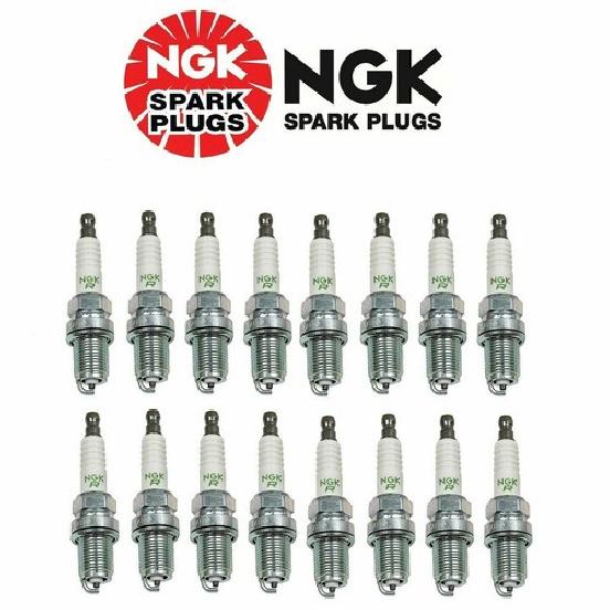 16 Spark Plugs V Power Resistor BKR5E For Kia Subaru VW Jeep Bentley