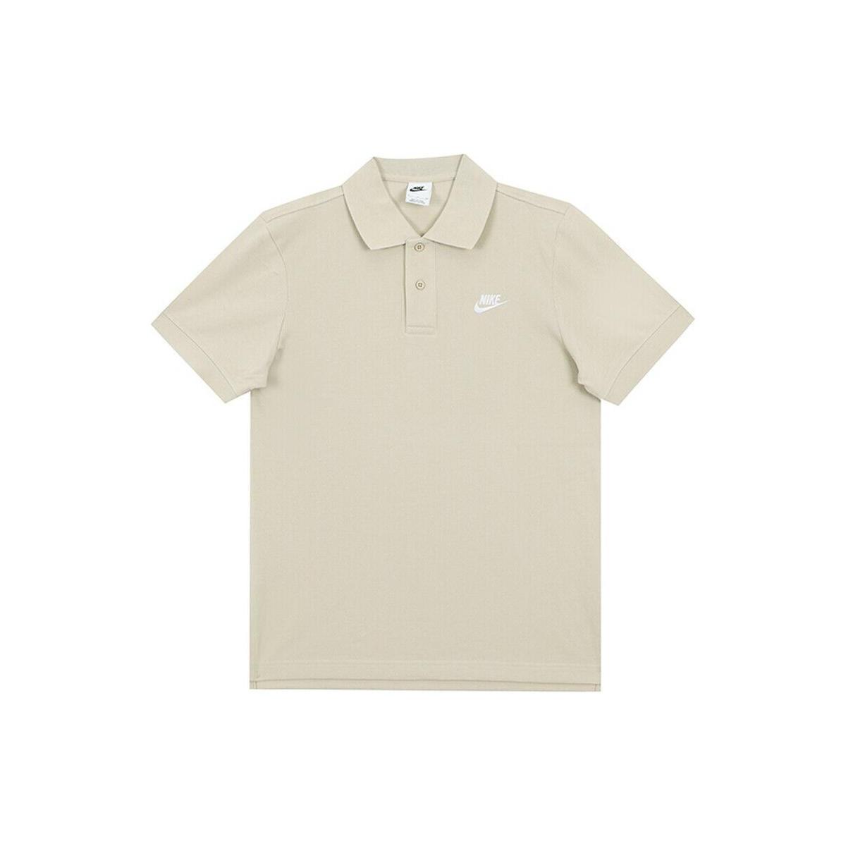 Nike Sportswear Casual Sports lapel Short Sleeve Polo Shirt Yellow Men s CJ4457-206 XL