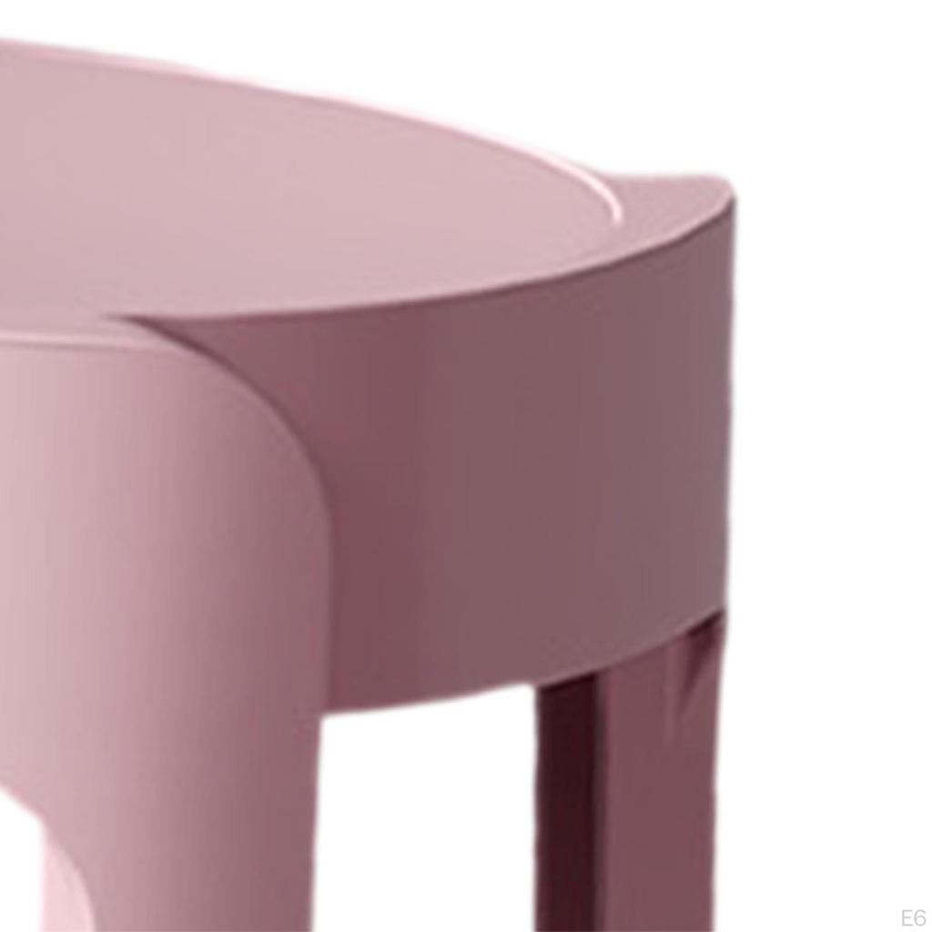 Round Stool Dining Table Dressing Stackable for Living Room Hotel