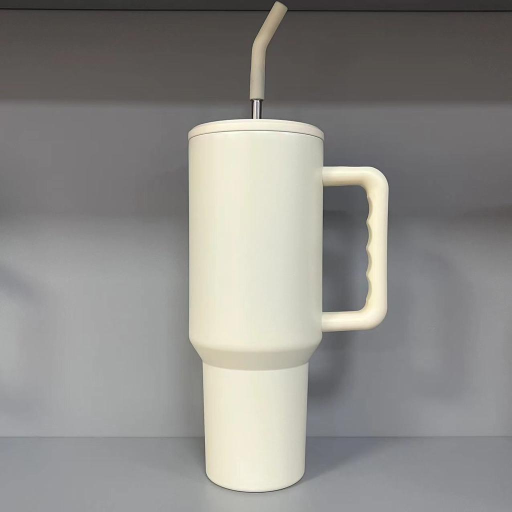 Stainless Steel Large Capacity Car Ice Cream Cup 304 Insulated Cup Cold Straw Cup