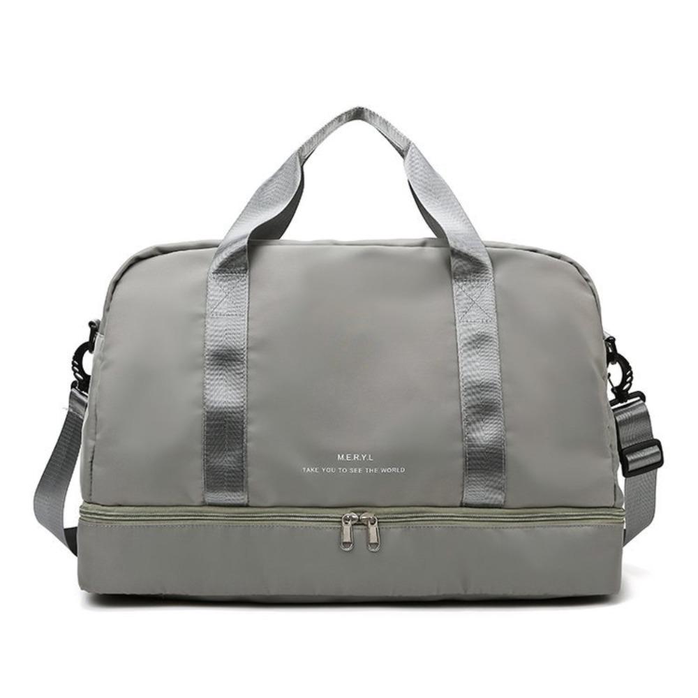 New fashion short trip bag large capacity sports fitness bag women dry and wet separation yoga storage bag duffel bag