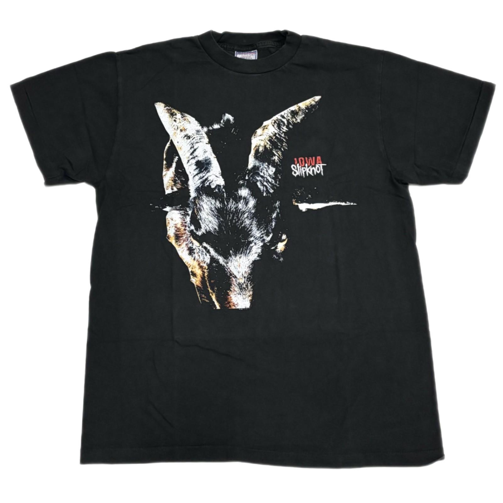 Slipknot Vintage IOWA Goat Head Heavy Metal 90s Band Rock XL T-Shirt REPRINT XXXL