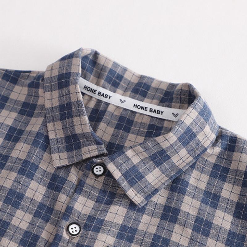 New Summer Baby Clothes Suit Children Boys Plaid Shirt Shorts 2Pcs/Sets Infant Clothing Toddler Casual Costume Kids Tracksuits