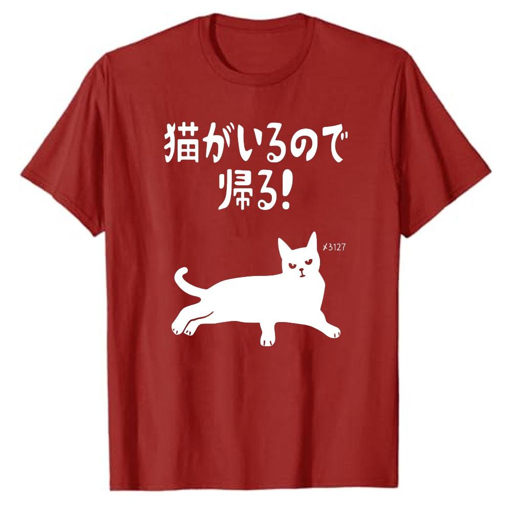 C'è un Gatto Che Arriva Padrone Gatto Mamma Gatto Papà Scherzo Amante dei Gatti Maglietta Grafica T-shirt Unisex Abbigliamento Maglietta Oversize Harajuku