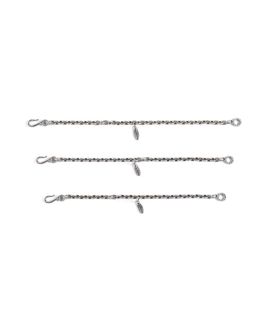 Wild Bricks Th Link Chain Bracelet (Silver)