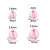 50-100pcs/lot Transparent Acrylic Round Beads Mixed Color Loose Beads For DIY Bracelets Necklace Jewelry Making Accessories