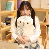 20/30/50cm Owl Plush Toy Simulation Soft Feather Fluffy Animal Doll Sofa Ornament