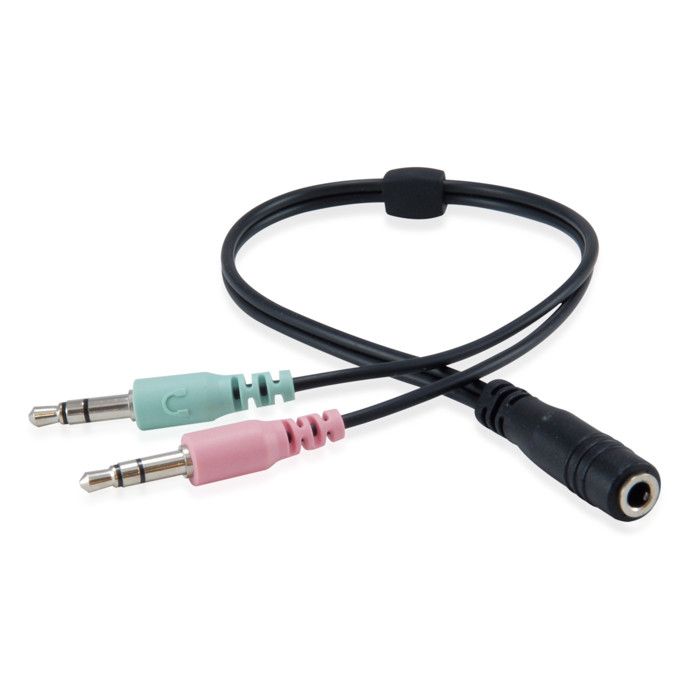 Casque - Equip Life Chat - On-Ear - Filaire - 3,5 mm - Blanc et Noir