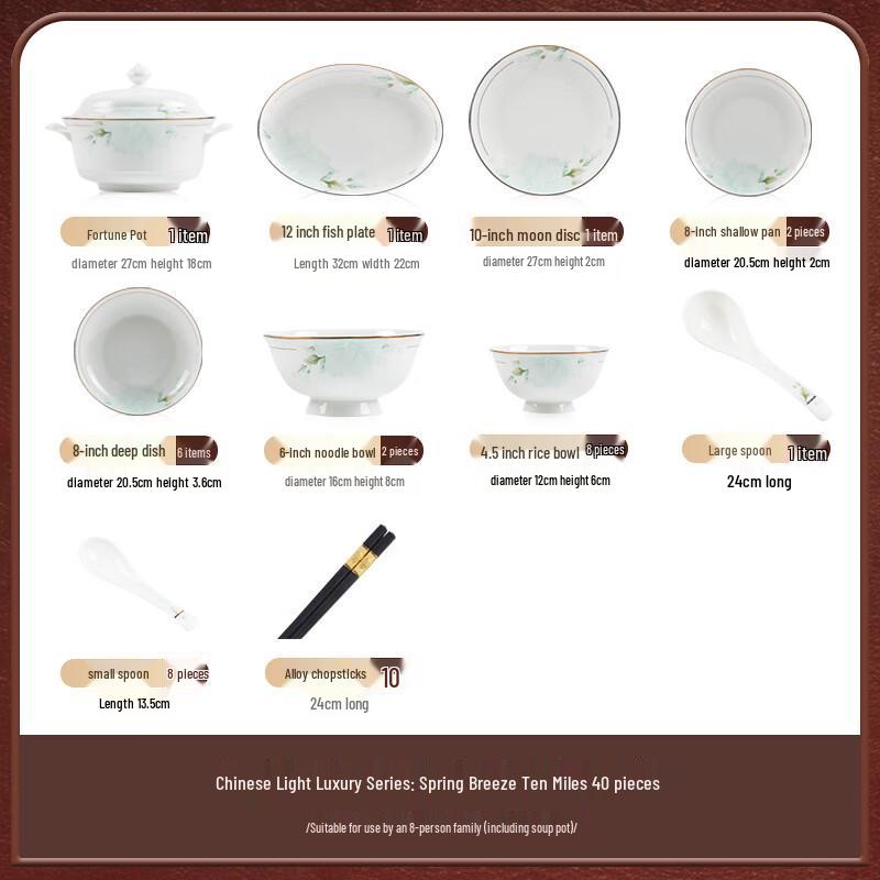 Beileian Keramiskt Servis Set