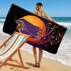Mystical bat under moonlight Print beach towel, quick drying, suitable for travel, outdoor sports, jogging, the beach and swimming, gift