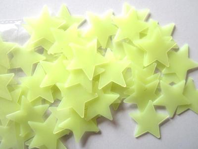 Samolepky na stěnu 100PC Dětská ložnice fluorescenční záře ve tmě Stars
