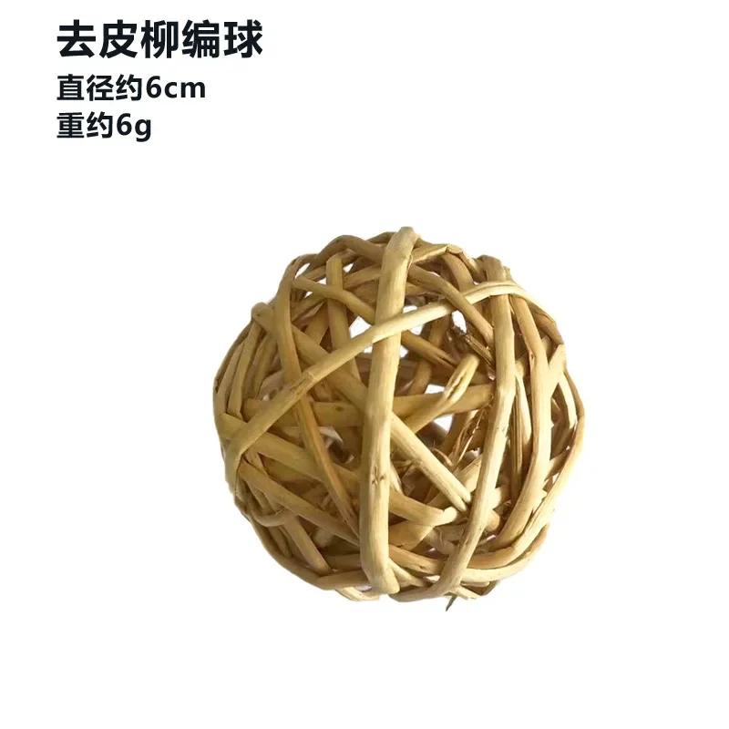 

Chewing Braided Ball Guinea Pig Rabbit Hamster Small Animal Play Pet Interactive Chew Toy Natural Grass Ball Bunny Supplies 5pcs