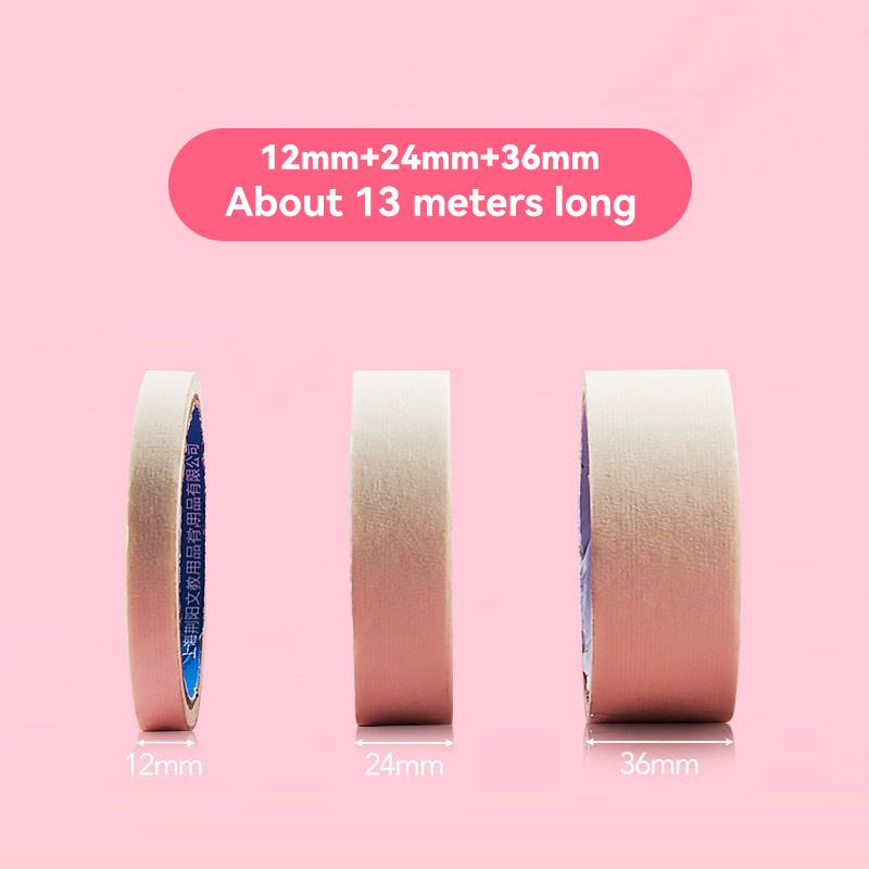 10mm-48mm Paper Fixation Masking Tape for Artist Sketch Watercolor Drawing Oil Painting School Supplie 13M Sticky Traceless Tape