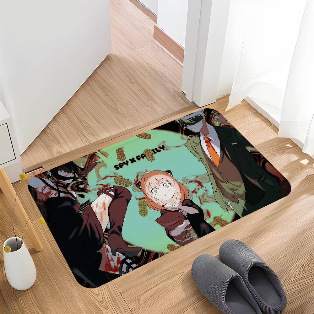 Anime Spy X Family Kitchen Mat Nordic Style Bedroom Living Room Doormat Home Balcony Anti-Slip Welcome Rug