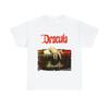 Retro Dracula Tshirt Classic Horror Novel Cover Tshirt Four Seasons New Style Unisex Casual Tshirt