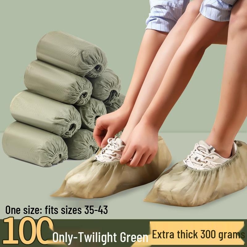 Washable Non-Woven Shoe Covers for Kids & Adults - Universal, Disposable Indoor Foot Covers for Guests