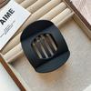 Flat Hair Claw Clip Arc Shaped Hair Barrettes Vintage Hairpin  for Women