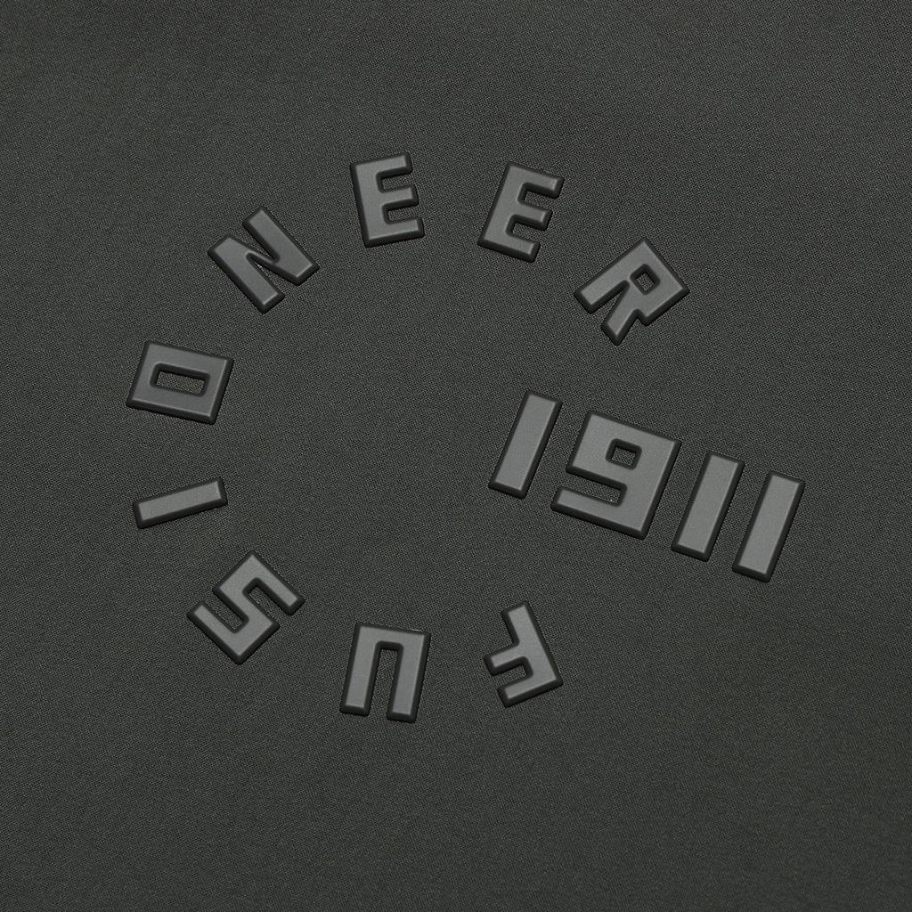 FILA Solid Color Brand Logo Sports Loose Breathable Durable Woven Single-Breasted Polo Shirt Unisex shirts Honey-Gray T11U423401F-DY