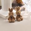 Bear Earrings for Women Girls 2026 Fashion Korea Silver Needle Autumn and Winter Earrings Cute Flocking Rabbit Ear Studs Jewelry