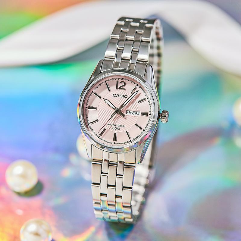Casio Pointer Series Simple Fashion Waterproof Watch Business Japanese and Korean Watch Quartz Movement Stainless Steel Strap Japanese LTP-1335D-5AV