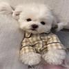 Pijama de cuadros enrollable, ropa de dormir, ropa para perros